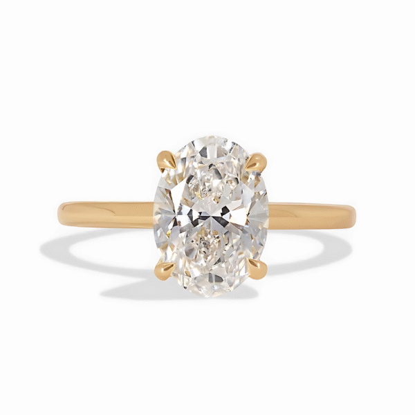 Avie Oval Diamond Engagement Ring